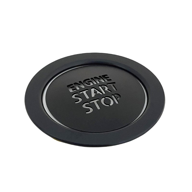ALETAI Engine Push Start Stop Button Cover Trim for Toyota Tacoma, Car Accessories Interior Trims for Tacoma, Aluminum Alloy, Black - Image 3